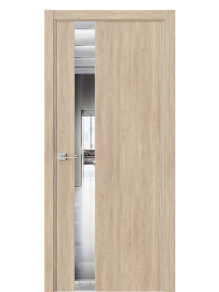 Двери WestStyle  "IN 2" Брандо /Зеркало /алюм.кромка ДО