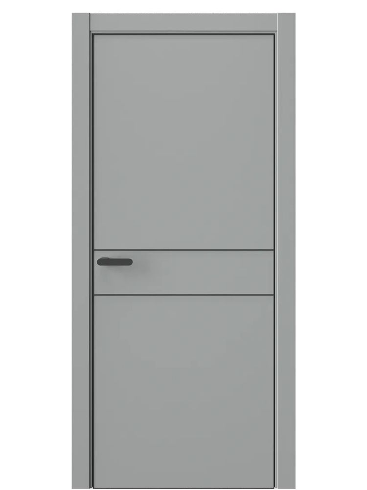 Двери WestStyle  "IN 20" Серая Гавань /алюм.кромка  ДГ