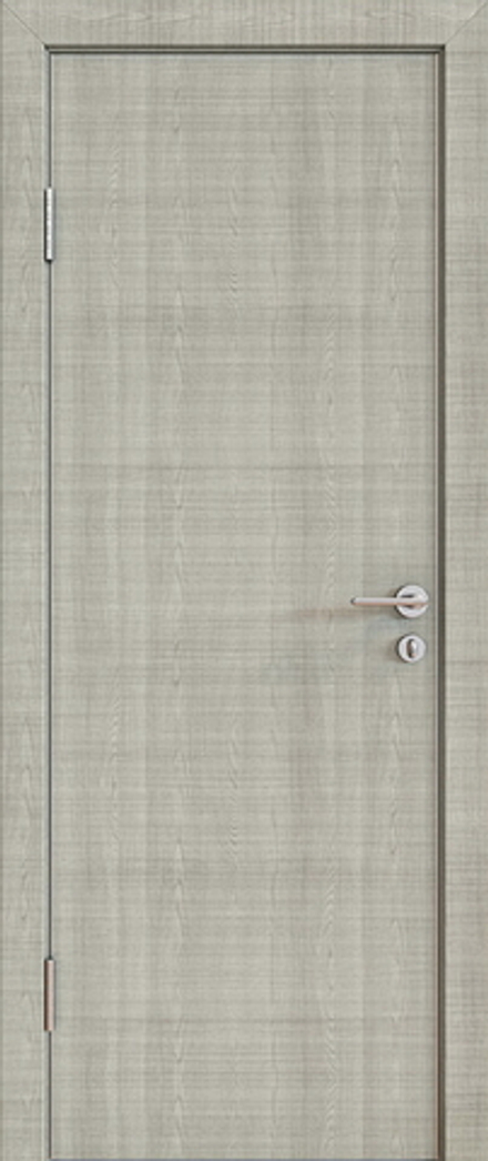 Межкомнатные двери ДВЕРНАЯ ЛИНИЯ "Модерн Шумоизоляционная" 600-47мм Серый дубАлюминиевая кромка
