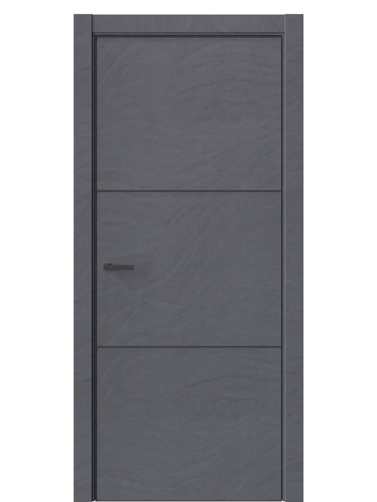 Двери WestStyle  "IN 26" Стоунлайн Дарк /алюм.кромка  ДГ