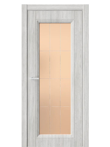 Двери WestStyle  Demiss 2  Дуб Оксфорд / бронза сатинат ДО