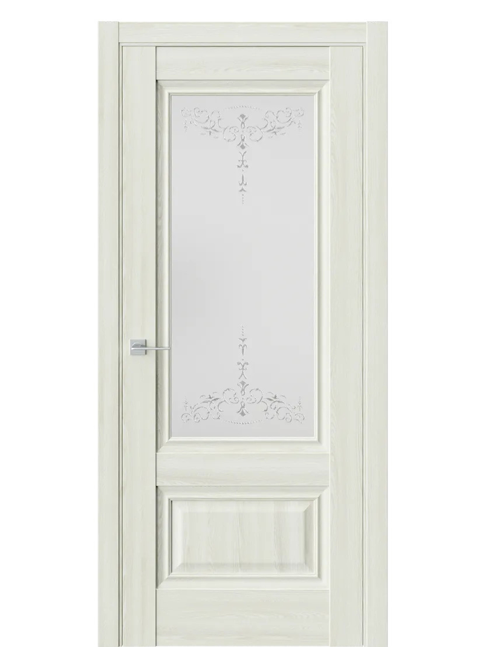 Двери WestStyle  "Ch 8"  Клен крем/ белое сатинат ДО