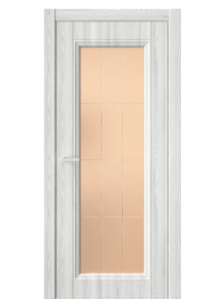 Двери WestStyle  Demiss 2  Клен Айс / бронза сатинат ДО