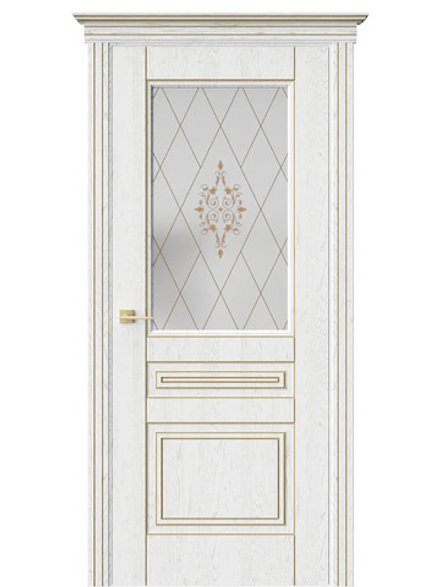 Двери WestStyle  Трио 2  Белый/ сатинат матовое  ДО