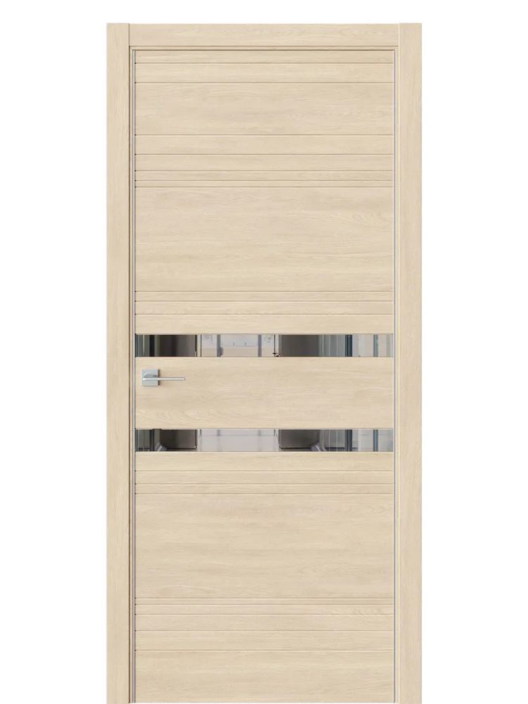 Двери WestStyle  &quot;IN 13&quot; Сенди /Зеркало Графит /алюм.кромка  ДО