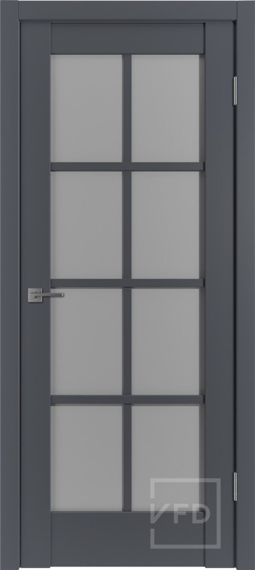Межкомнатные двери ВФД "EMALEX R1" EMALEX Onyx/Dark Cioud (ДО)