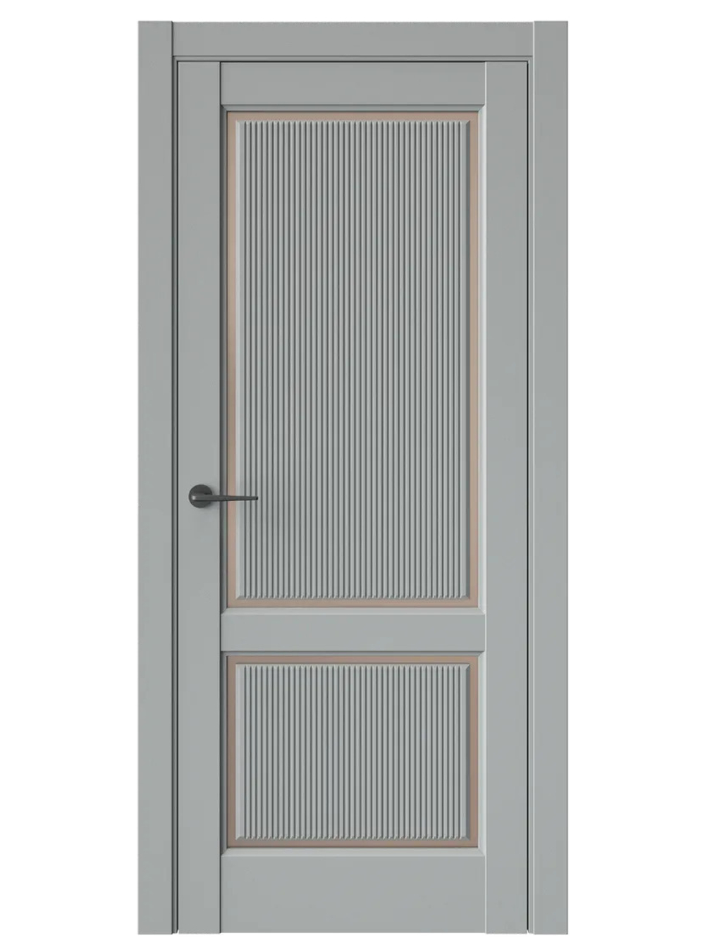 Двери WestStyle  LVT 3 FL Серая Гавань/ Бронза Сатинат ДО