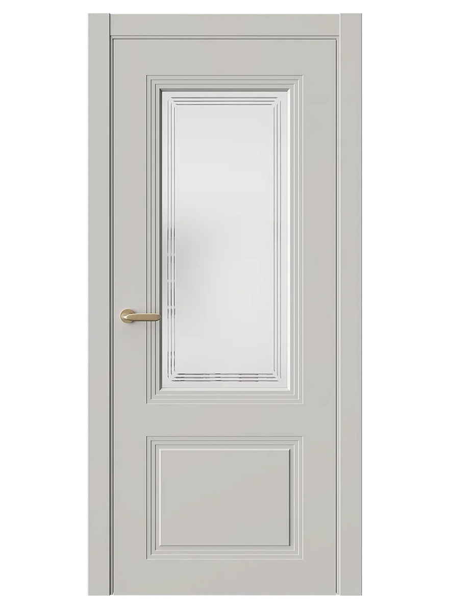 Двери WestStyle  Monte 4 Песчаный Рай/ Белое Сатинат ДО