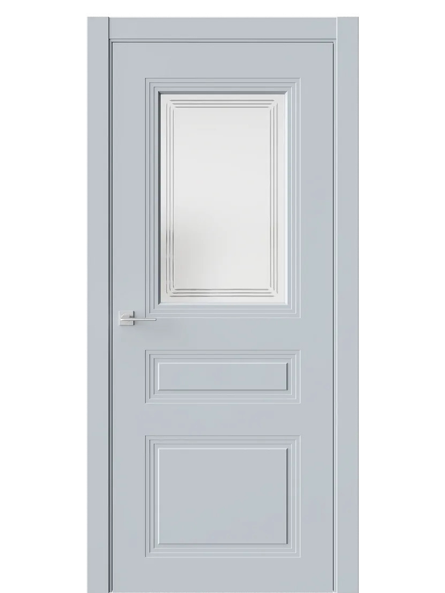 Двери WestStyle  Monte 8 Белая Ночь /Белое Сатинат ДО