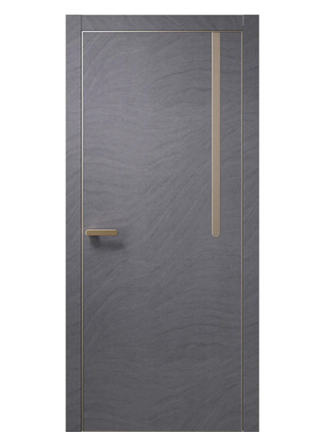 Двери WestStyle  "IN М1.2" Стоунлайн Дарк /молдинг /алюм.кромка  ДГ