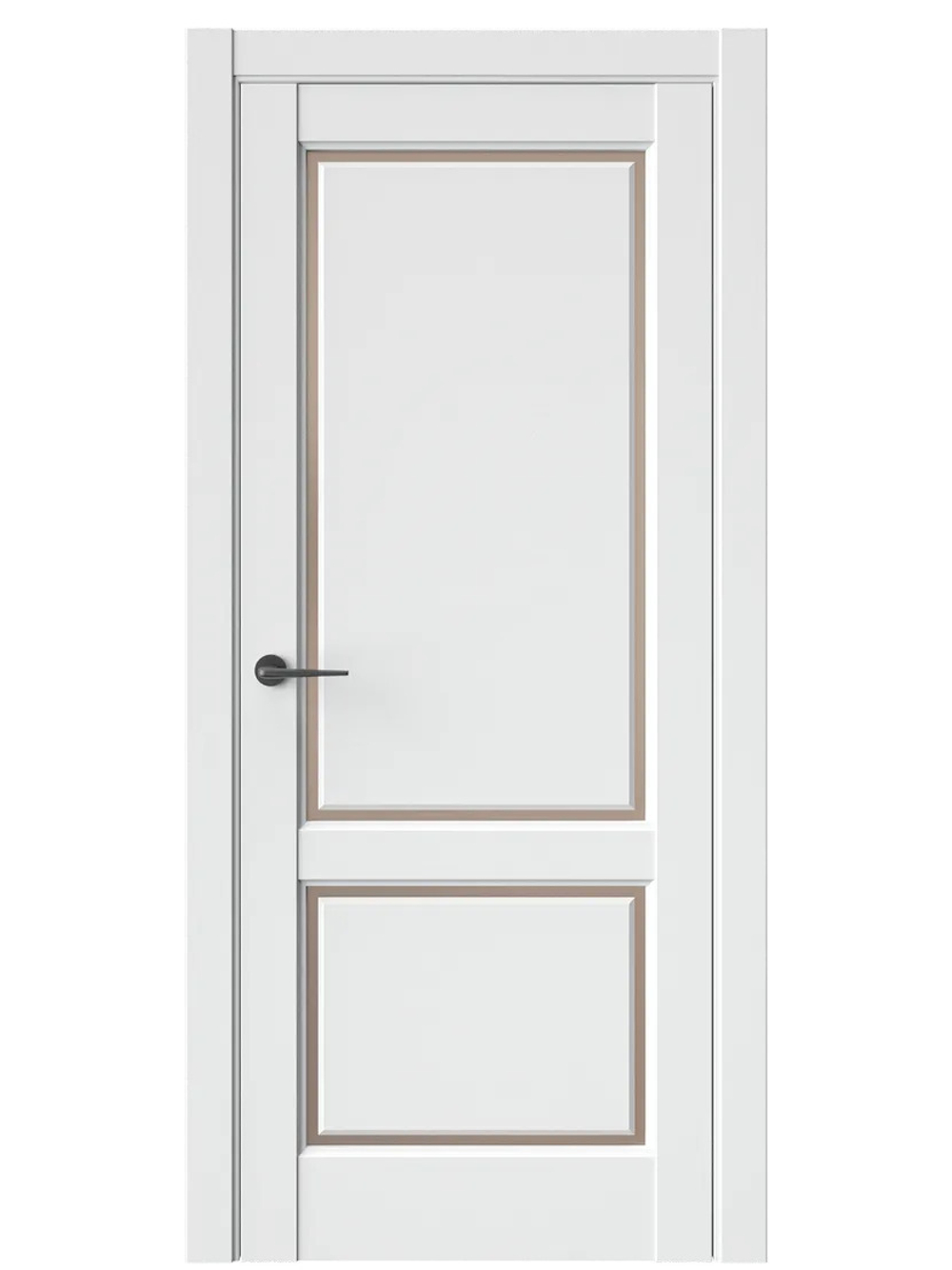 Двери WestStyle  LVT 3 Белая Вуаль/ Бронза Сатинат ДО