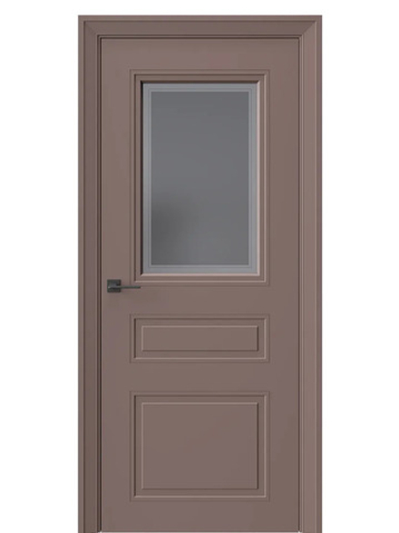 Двери WestStyle Eliss 8 Милкшейк /графит сатинат  ДО