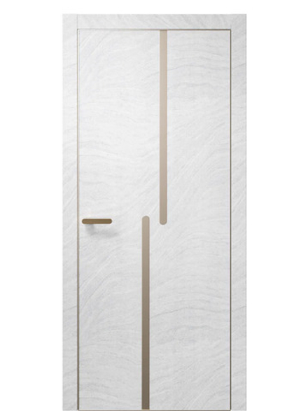 Двери WestStyle  "IN М2.2" Стоунлайн Лайт /молдинг /алюм.кромка  ДГ