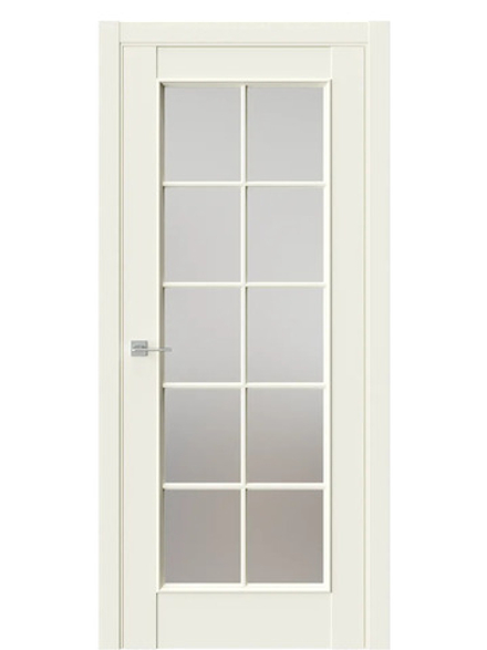 Двери WestStyle En 2 Emlayer бежевый / Белое Сатинат  ДО