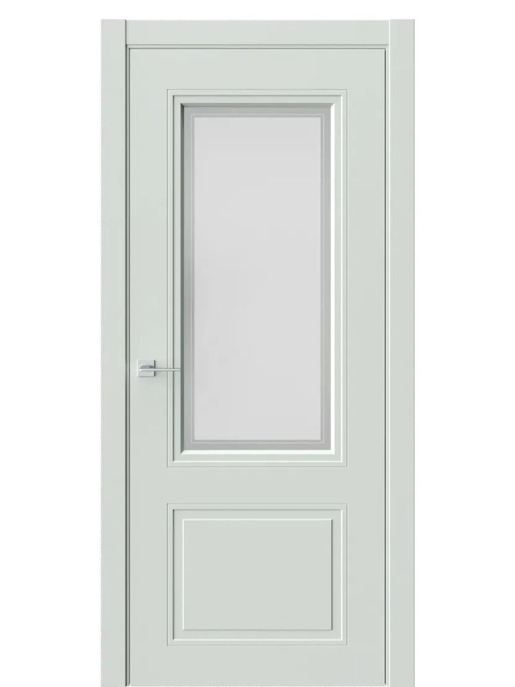 Двери WestStyle Eliss 4 RAL 7038 /белое сатинат  ДО