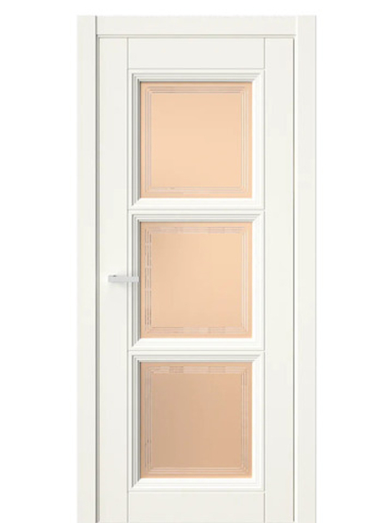 Двери WestStyle  Demiss 6  Бежевый / бронза сатинат ДО