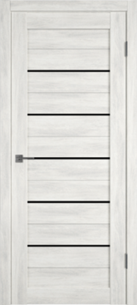 Межкомнатные двери ВФД GL Atum X 5 Nord Vellum / Black Gloss (ДО)