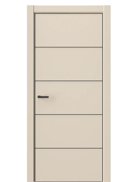 Двери WestStyle  "IN 27" Лазурный Песок /алюм.кромка  ДГ