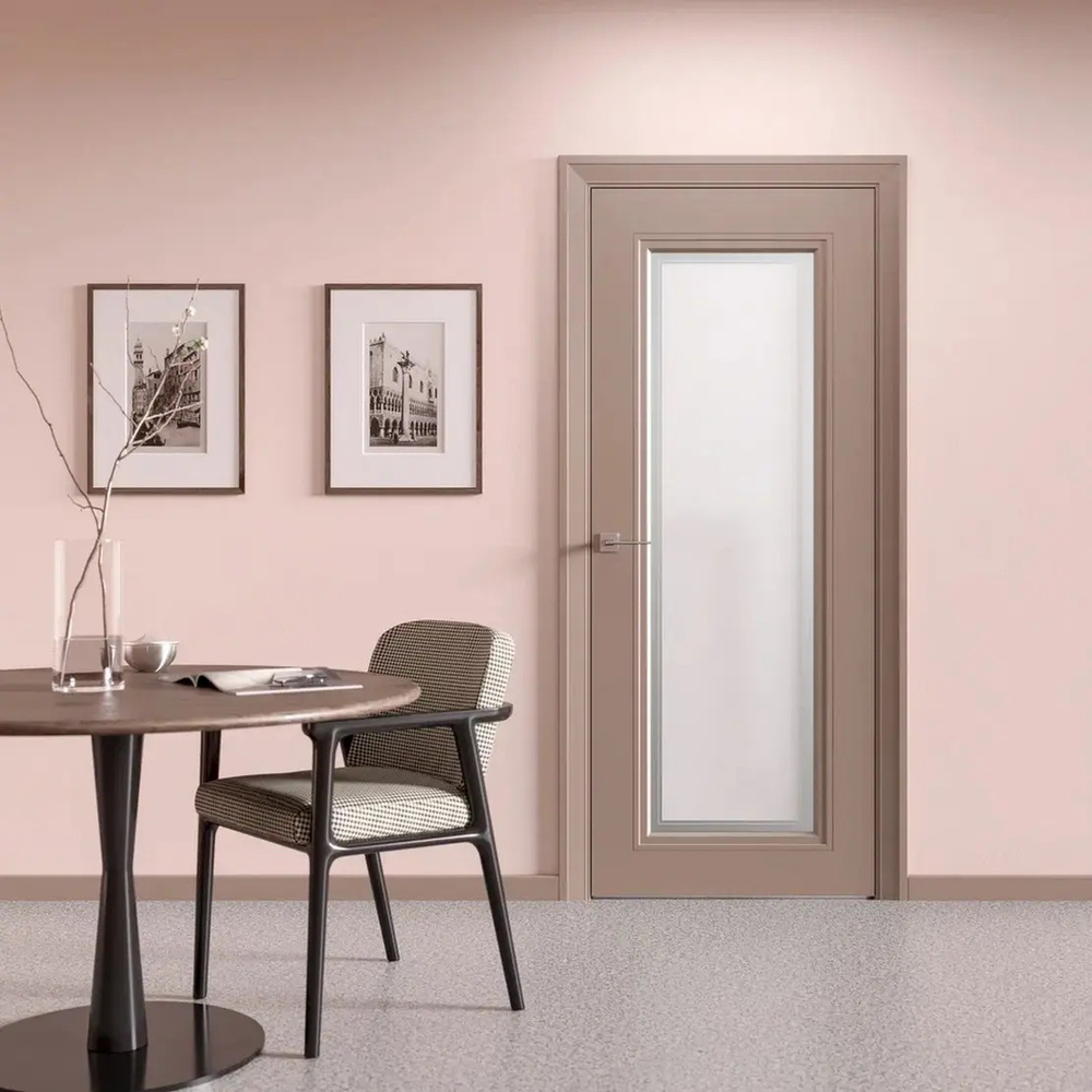 Двери WestStyle Eliss 2 RAL 7038 /белое сатинат  ДО