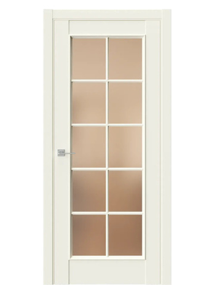 Двери WestStyle En 2 Emlayer бежевый / Бронза Сатинат  ДО