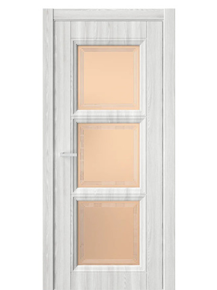 Двери WestStyle  Demiss 6  Клен Айс / бронза сатинат ДО