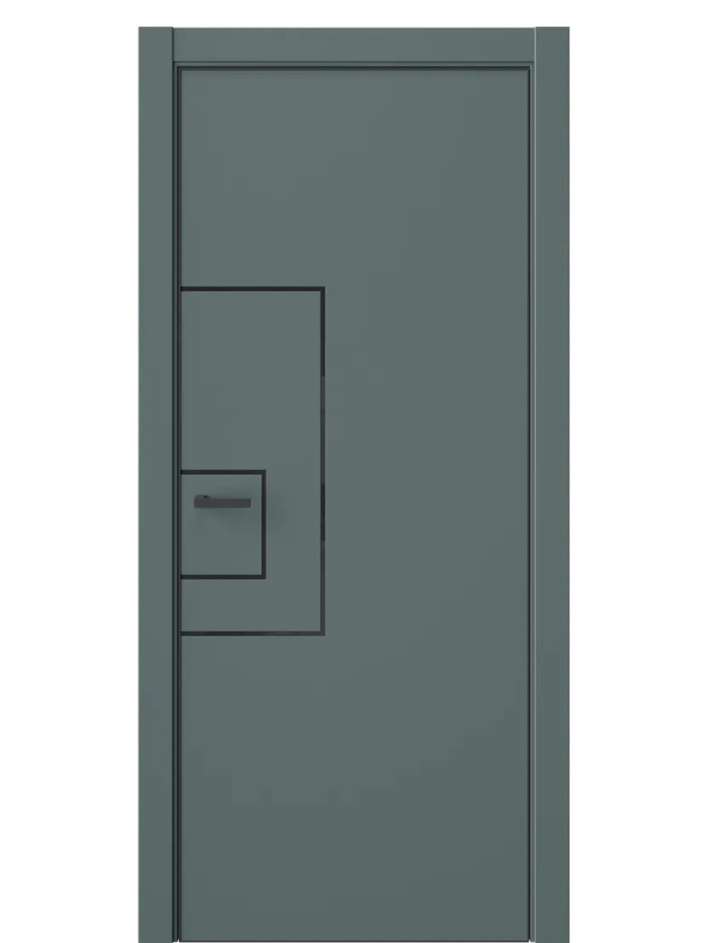 Двери WestStyle  "IN 41" Нефритовый Сад /алюм.кромка  ДГ