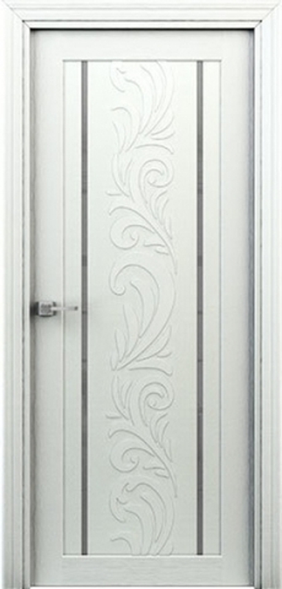 Межкомнатные двери БЕКАР S 03 Белая/со стеклом (ДО)