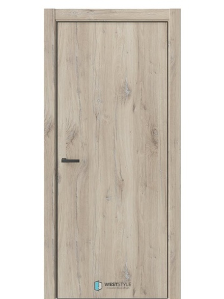 Двери WestStyle  "IN 9" Дуб Мехико /алюм.кромка  ДГ