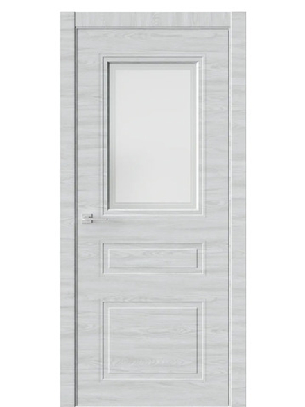 Двери WestStyle Eliss 8 Дуб амбер горизонт /белое сатинат  ДО