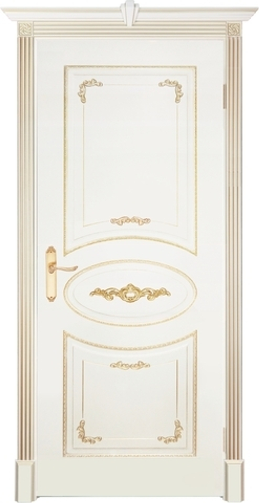 Межкомнатные двери INTERNE DOORS "АМЕЛИЯ" (ДГ) Слоновая кость/патина золото