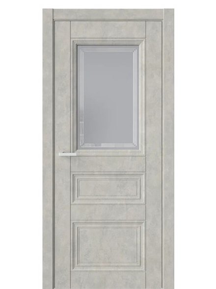 Двери WestStyle  Demiss 12  Бетон Смоки / графит сатинат ДО