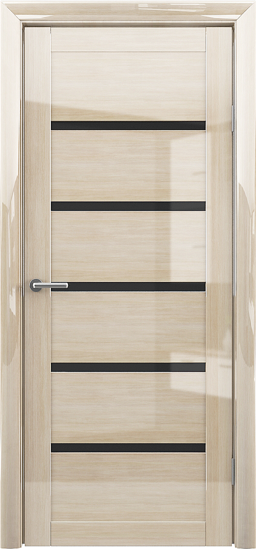 Межкомнатные двери ALBERO "ВЕНА" Глянец Мокко/Черный Акрилат (ДО)