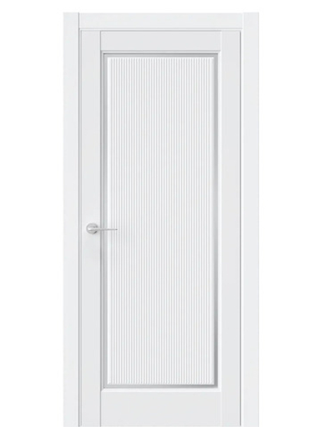 Двери WestStyle  LVT 1 FL Emlayer Белый/ Белое Сатинат ДО