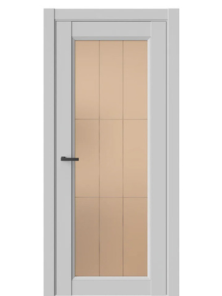 Двери WestStyle Enika 2 Emlayer серый /Бронза Сатинат  ДО