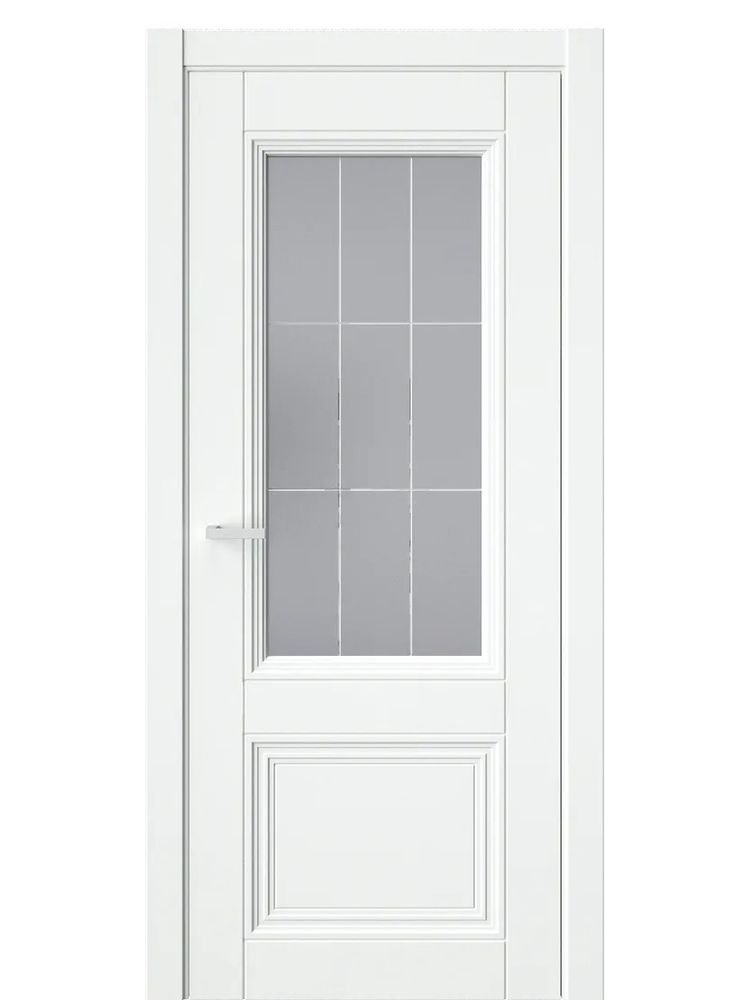 Двери WestStyle  Demiss 4  Белый / графит сатинат ДО