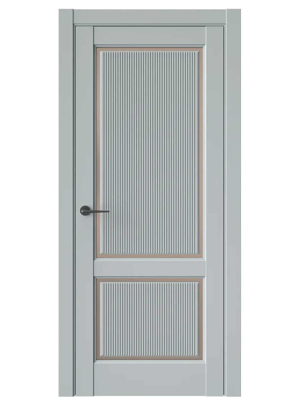 Двери WestStyle  LVT 3 FL Платиновый Дым/ Бронза Сатинат ДО