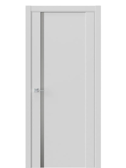 Двери WestStyle F30 Emlayer серый /Зеркало сатин графит  ДО