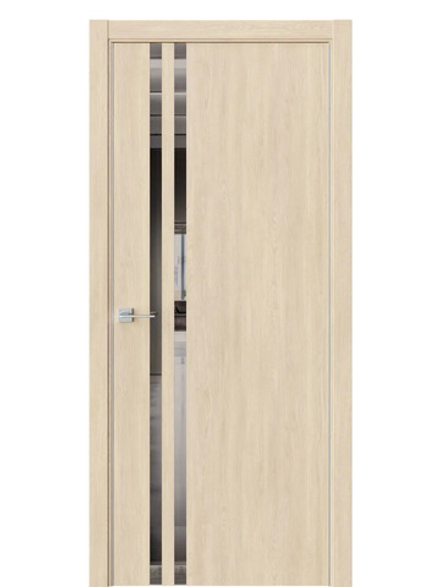 Двери WestStyle  "IN 37" Сенди /Зеркало графит /алюм.кромка  ДО