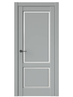 Двери WestStyle  LVT 3 Серая Гавань/ Белое Сатинат ДО