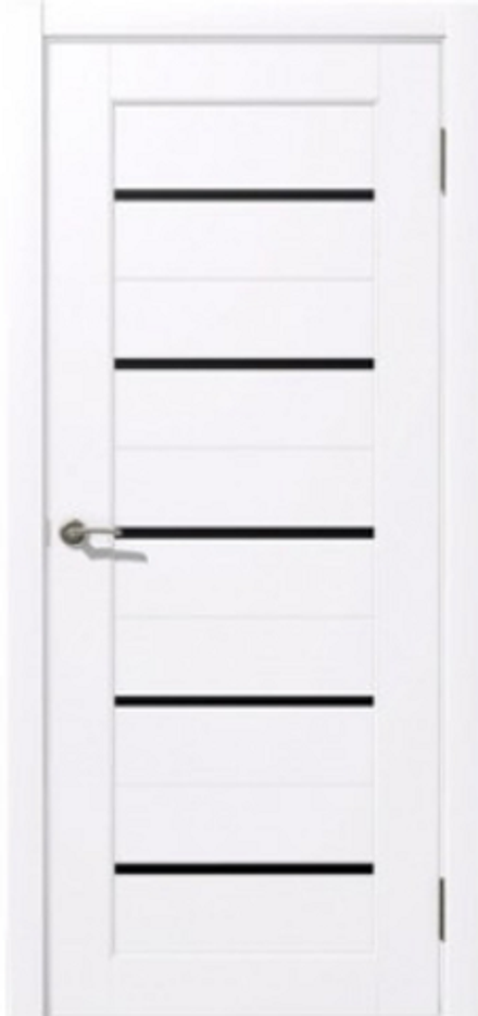 Межкомнатные двери LIDMAN ДУБРАВА S01 ДО Бьянко 3D/Черная вставка