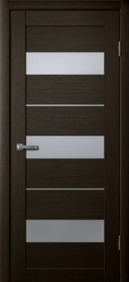 Межкомнатные двери царговые "ЦДО 07" Венге/Черный акрилат ДО