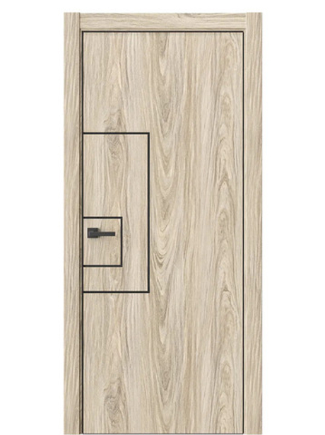 Двери WestStyle  "IN 41" Дуб Мюнстер /алюм.кромка  ДГ