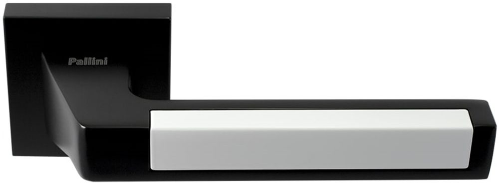 Дверные ручки pallini prime &quot;лиссабон&quot; pal-z05-s matblack/white цвет - черный/белый