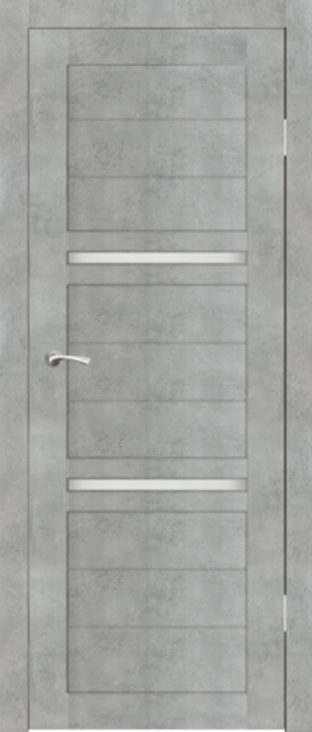 Межкомнатные двери SYNERGY  "Александро" Бетон (Сатинат матовое)
