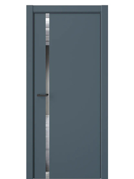 Двери WestStyle  "IN 36" Океанская Волна /Зеркало /алюм.кромка  ДО