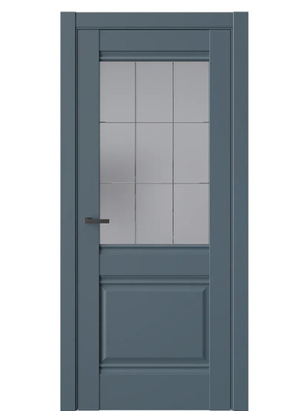 Двери WestStyle  "Ch 6" Океанская волна/ графит сатинат ДО