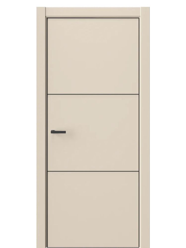 Двери WestStyle  "IN 26" Лазурный Песок /алюм.кромка  ДГ