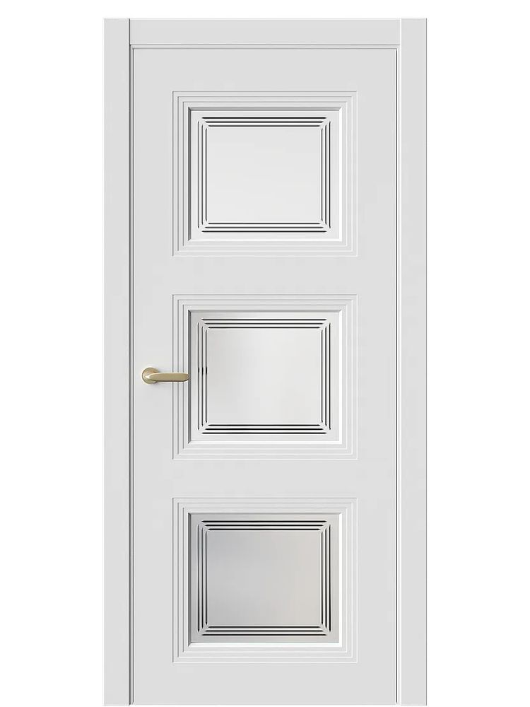 Двери WestStyle  Monte 6 Меринос Белый /Белое Сатинат ДО