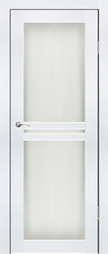 Межкомнатные двери SYNERGY  "Лацио 2" ДО Ясень белый (Сатинат матовое)