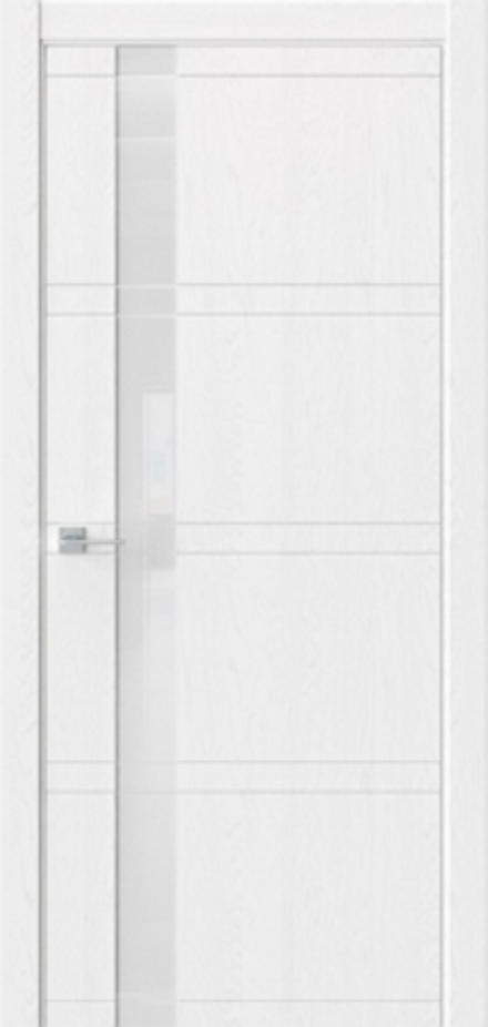 Межкомнатные двери WestStyle "EVO 1" Дуб винта/Лакобель аляска ДО